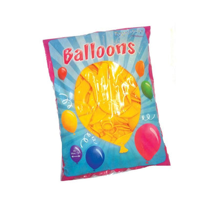 Funny Fashion Gele latex ballonnen 100st.