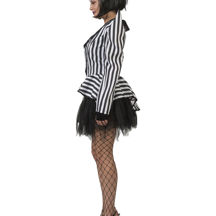 Funny Fashion Gestreepte carnavalsjas Denise