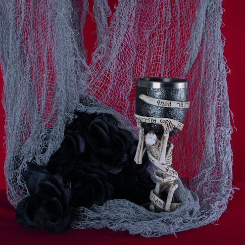 Funny Fashion Griezelig decoratiekleed grijs