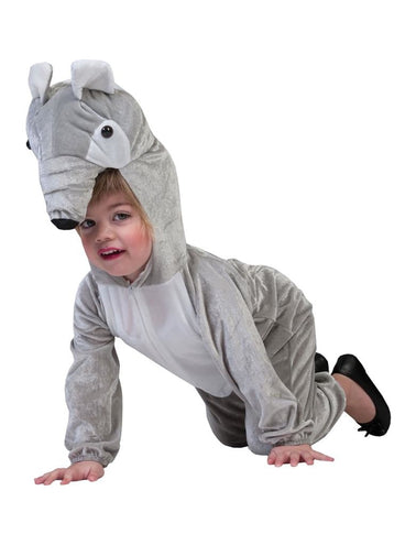 Funny Fashion Grijs troeteldier kostuum