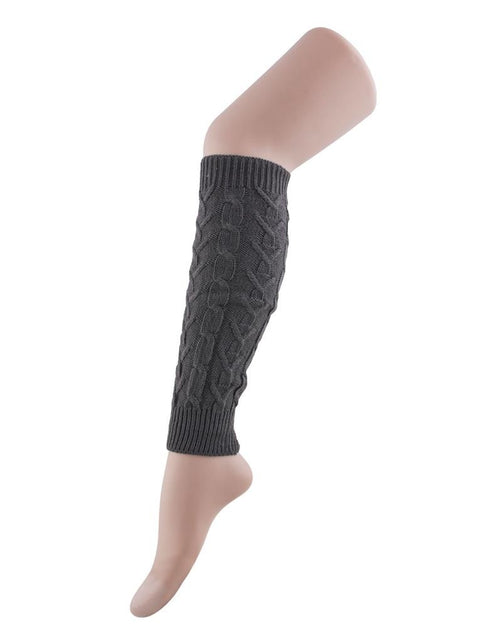 Funny Fashion Grijze beenwarmers met motief 40cm