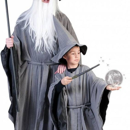 Funny Fashion Grijze tovenaarspakken voor kinderen