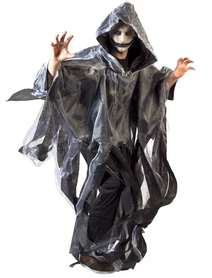 Funny Fashion Grijze Zombie cape voor Halloween