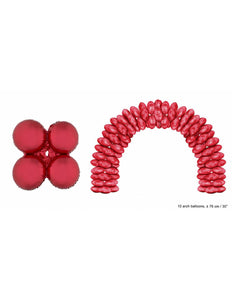 Funny Fashion Grote ballonboog folieballonen Rood