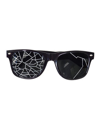 Funny Fashion Halloween bril met gebroken glazen