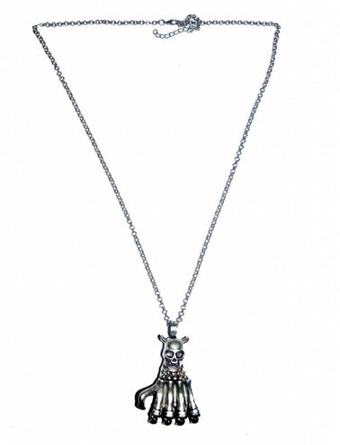 Funny Fashion Halsketting hand skelet met doodskop