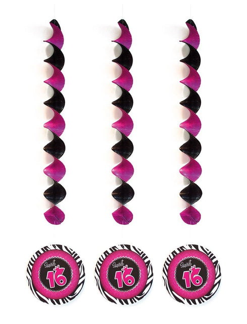 Funny Fashion Hangdecoratie Sweet 16 set