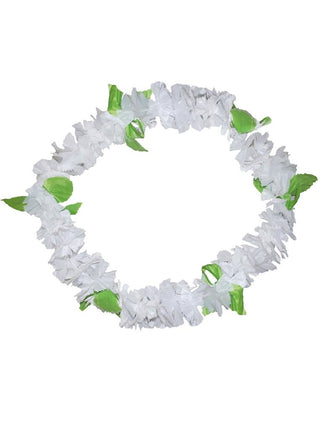 Funny Fashion Hawaii bloemenkrans wit