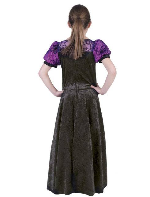 Funny Fashion Heksen pak purple spider meisje