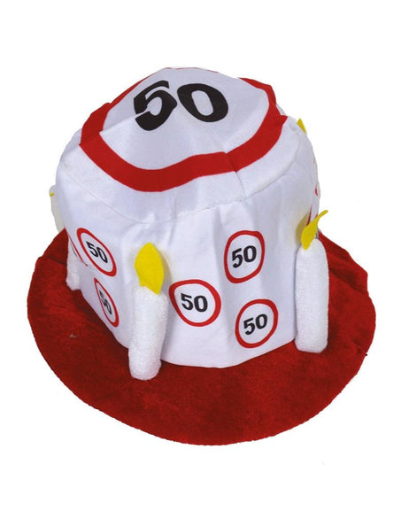 Funny Fashion Hoge hoed 50 jaar met verkeersborden