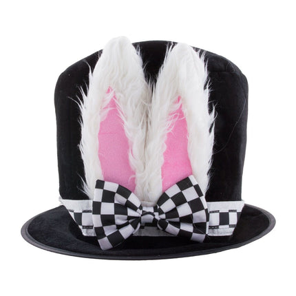 Funny Fashion Hoge paas hoed met oren en strik