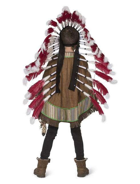 Funny Fashion Indianen pak poncho Moonlight  kinderen