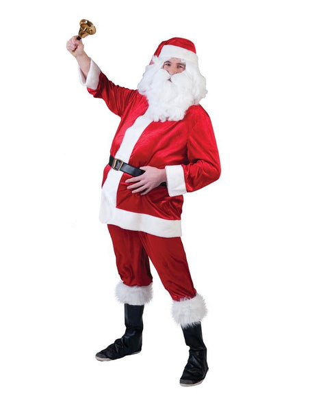 Funny Fashion Kerstmanpak super de luxe volwassenen