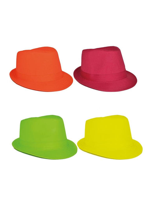 Funny Fashion Kojak gleufhoed Marit neon groen
