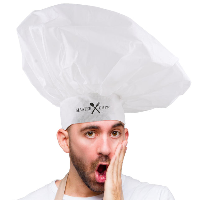 Funny Fashion Koksmuts Master Chef XL wit