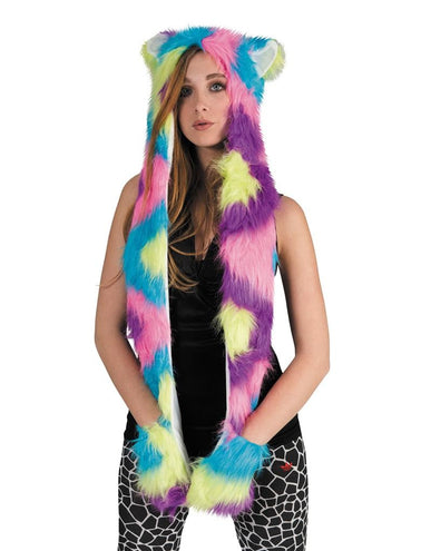 Funny Fashion Muts pluche lang in zachte tinten