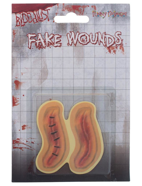 Funny Fashion Nep Litteken stickers voor Halloween