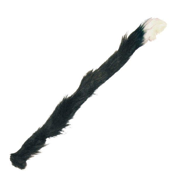 Funny Fashion Nep zwarte kattenstaart met wit puntje