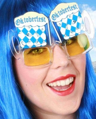 Funny Fashion Oktoberfest brillen met bierpullen