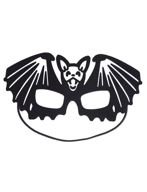 Funny Fashion Oogmasker vleermuis of spin