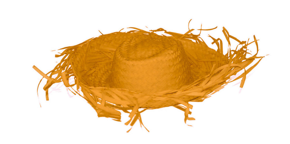 Funny Fashion Oranje strohoed Aloha