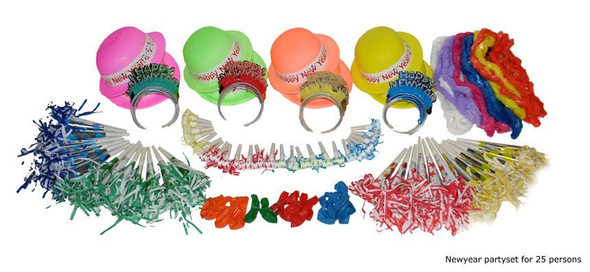 Funny Fashion Party set Happy New Year 134dlg