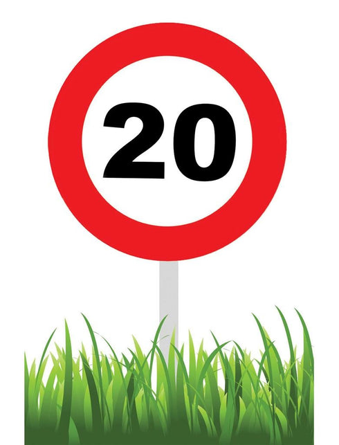 Funny Fashion Party tuinbord 20 jaar