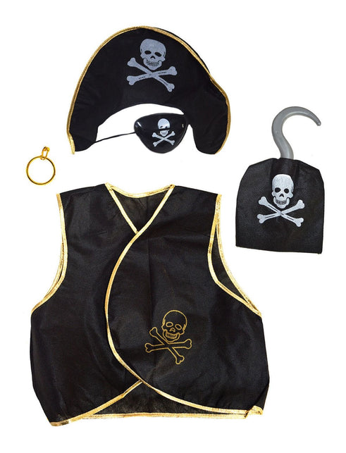 Funny Fashion Piraten vest kind met attributen piraat