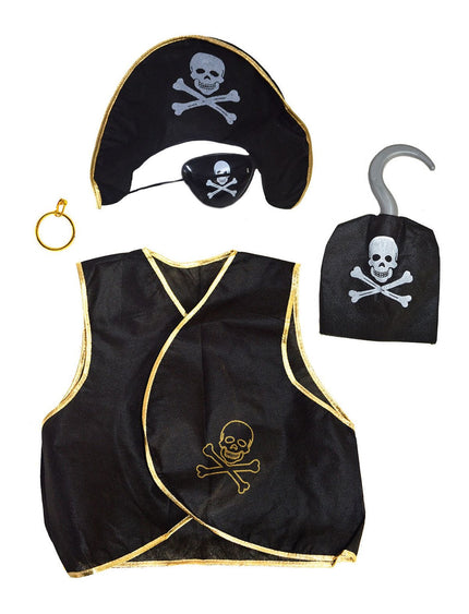 Funny Fashion Piraten vest kind met attributen piraat