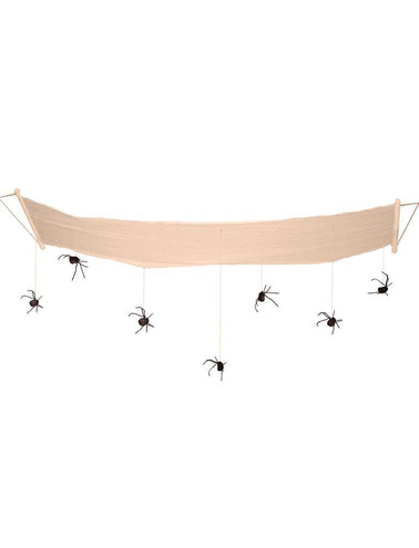 Funny Fashion Plafond decoratie Halloween met spinnen 310 cm