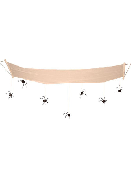 Funny Fashion Plafond decoratie Halloween met spinnen 310 cm