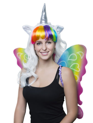 Funny Fashion Pruik unicorn