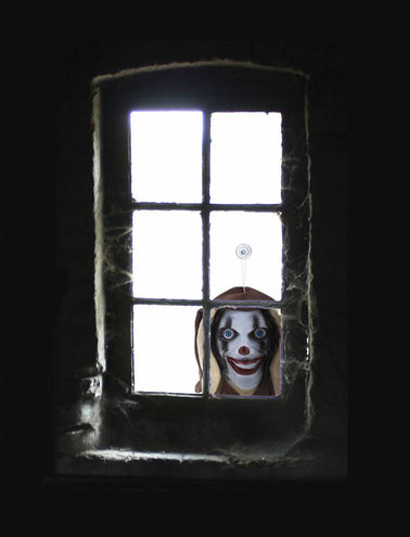 Funny Fashion Raamdecoratie horror cl;own