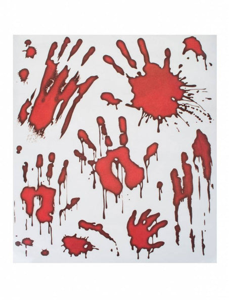 Funny Fashion Raamsticker bloedende handen Halloween