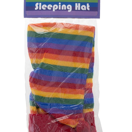 Funny Fashion Regenboog slaapmuts