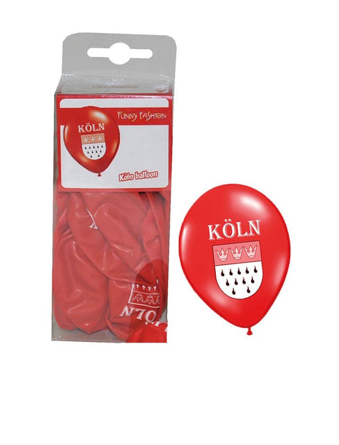 Funny Fashion Rode Keulse ballonnen 12st
