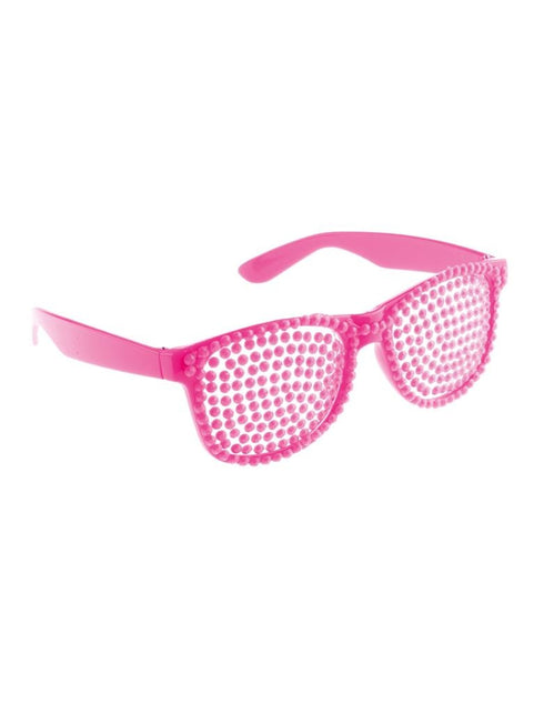 Funny Fashion Roze bril met diamanten
