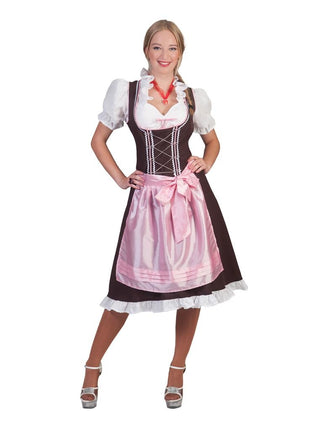 Funny Fashion Roze Tiroler Dirndl jurkjes
