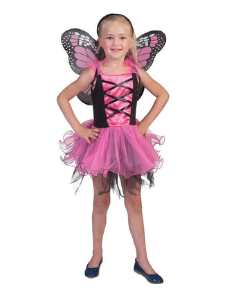 Funny Fashion Roze vlinderjurkjes voor meiden