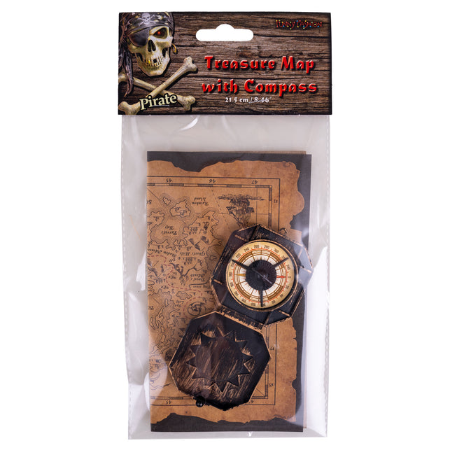 Funny Fashion Schatkaart met kompas