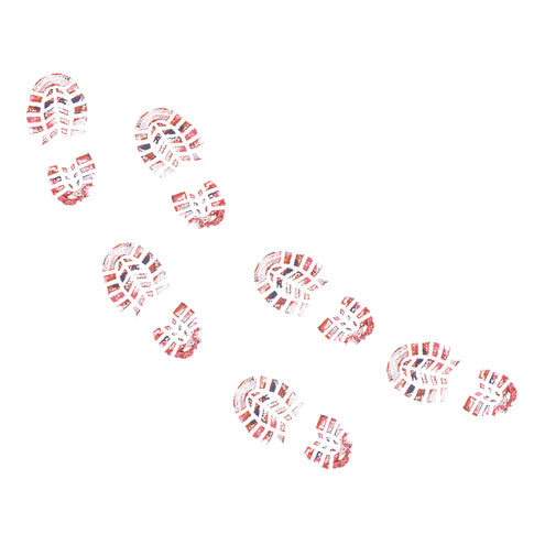 Funny Fashion Schoenafdrukken bloed