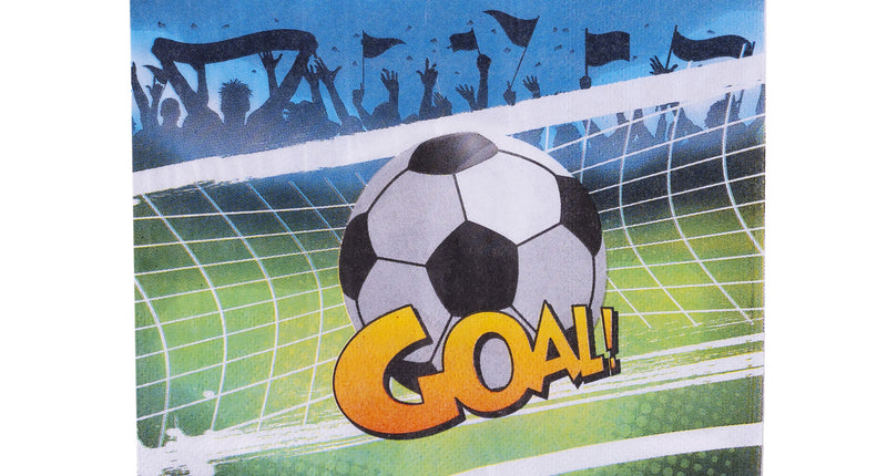 Funny Fashion Servetten voetbal goal