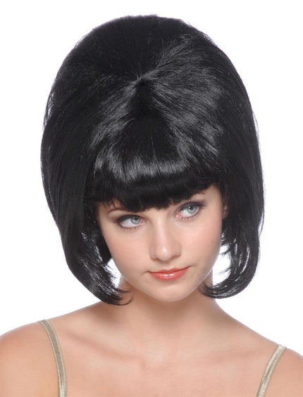 Funny Fashion Sixties pruik zwart