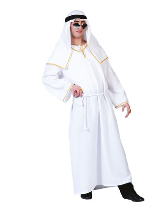 Funny Fashion Sjeik pak wit compleet