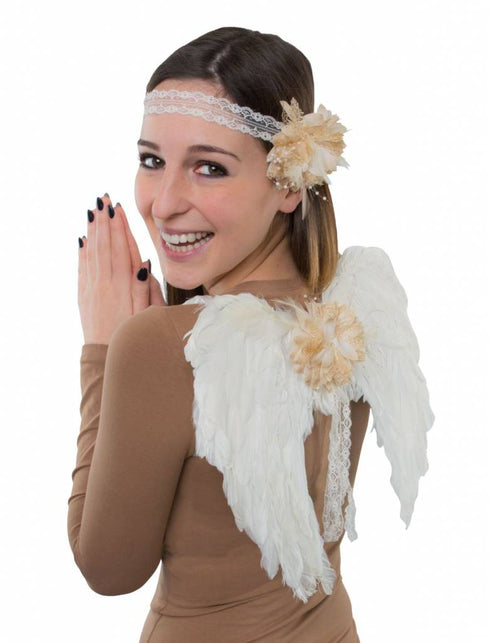 Funny Fashion Snelle verkleed set engel 2dlg