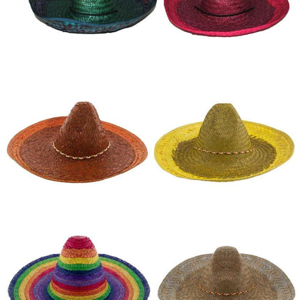 Funny Fashion Sombrero regenboogkleuren