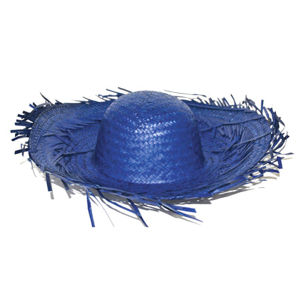 Funny Fashion Stro hoed Aloha blauw