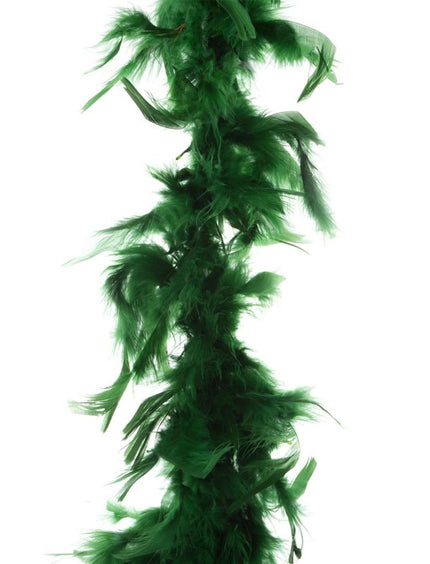 Funny Fashion Veren boa in donkergroen 45gr