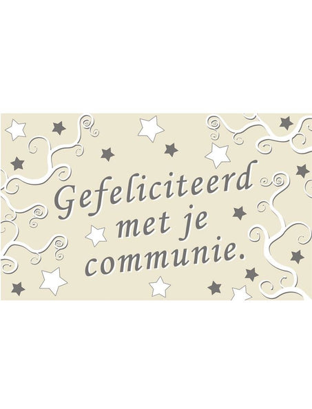 Funny Fashion Vlag Gefeliciteerd met je communie