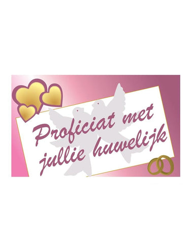 Funny Fashion Vlag proficiat met jullie huwelijk